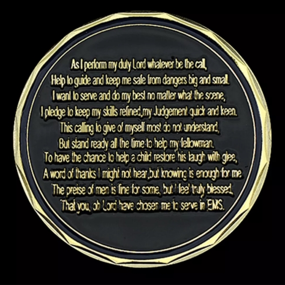 EMS Commemorative Coin First Emergency Medical Service Responders Collectible - Picture 3 of 6